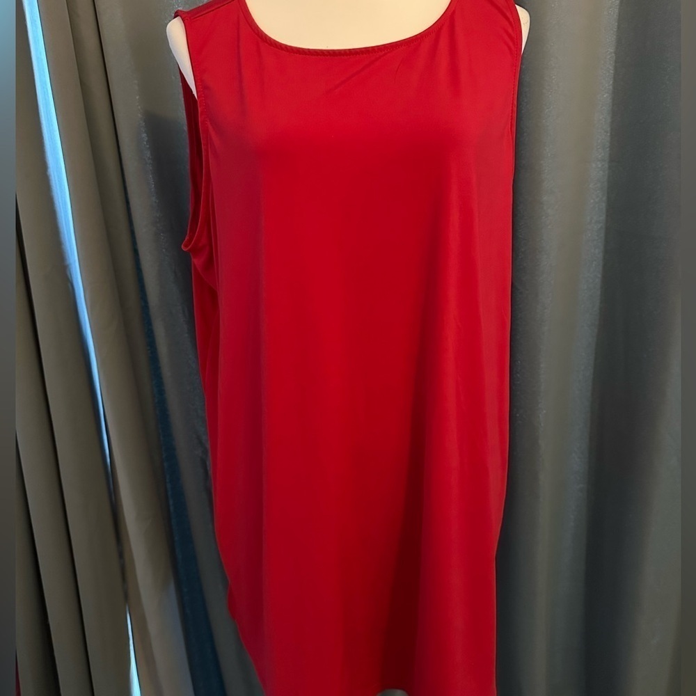 Jessica London Red Sleeveless Tunic  Pre Loved Size 22/24